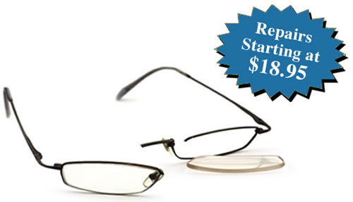 Glasses repair with AlphaOmega spectacle repairs 